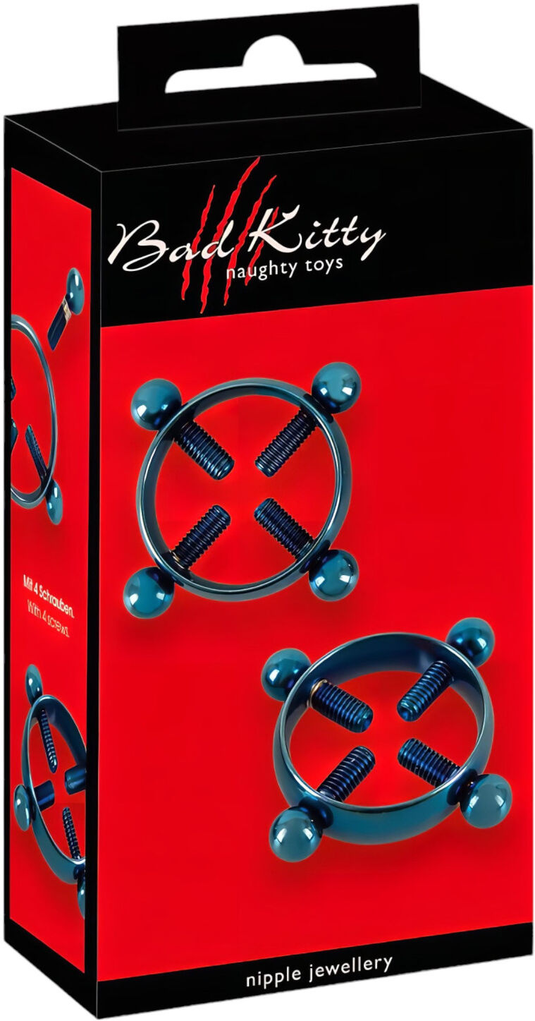 Bad Kitty - Twisted Nipple Jewelry (Circle) - Blue