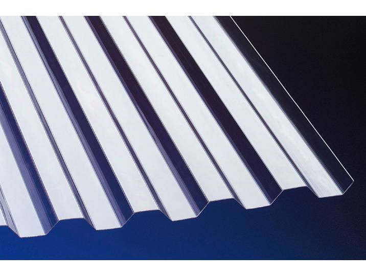 Wellplatten PVC Trapez Klar 1.5 × 1.09 m