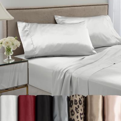 Martex Elegance Satin Merlot Sheet Set