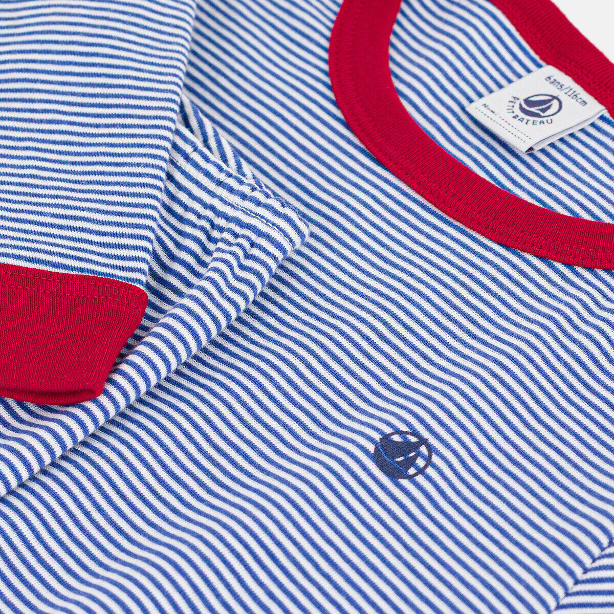 PETIT BATEAU Pyjama en molleton, imprimé rayures