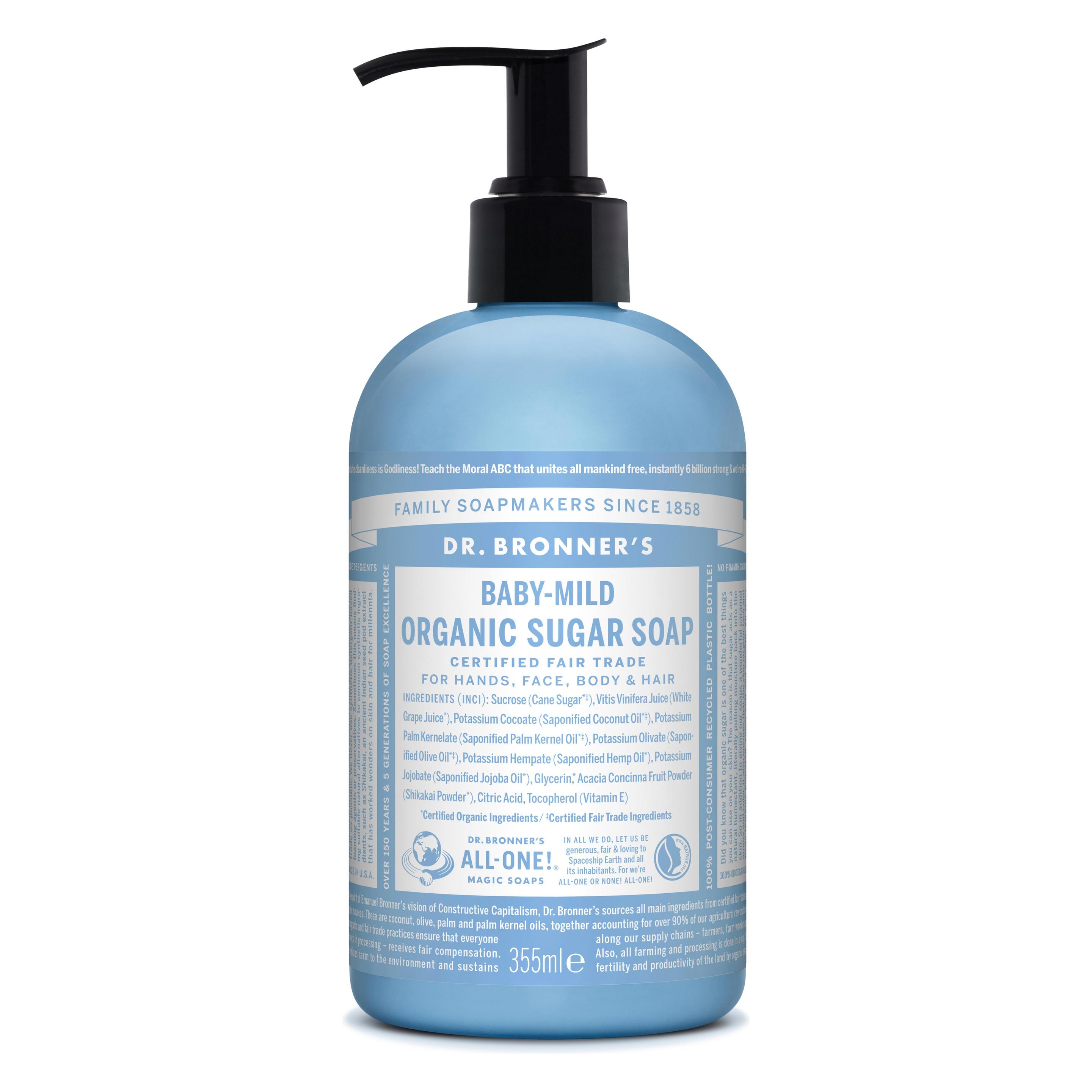 Dr. Bronner's Organic Sugar Soap Baby Mild 355 ml (355 ml) (SD0504-EU)
