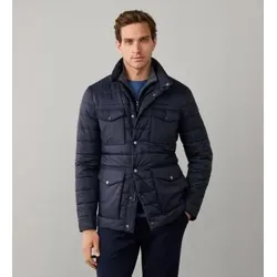 Hackett London für Herren. HM4000220 leichte gesteppte Reisejacke velospeed marineblau (M), Lässig, Nylon
