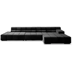 designwerk Ecksofa Temple Stoff Black