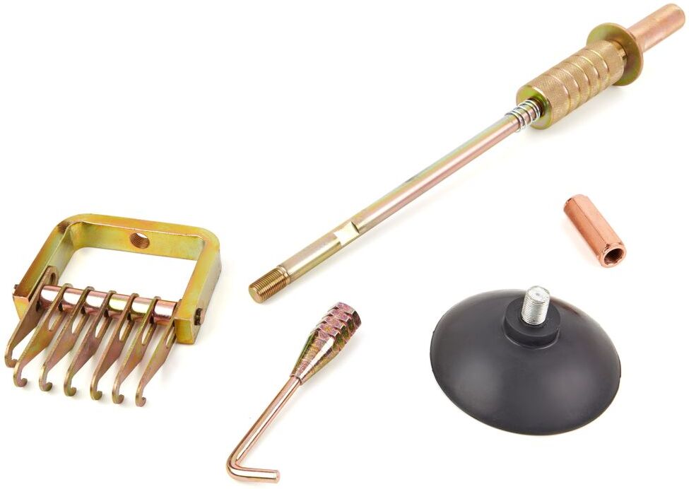 HBM Vacuum Set di estrazione, Tiratore, Ammaccature senza verniciare con 3 adattatori