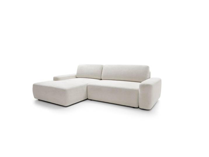 Furnlux Ecksofa Bouli Beige 264x162x82 cm, 264x162 cm, Wohnzimmer, Sofas & Couches, Wohnlandschaften, Ecksofas