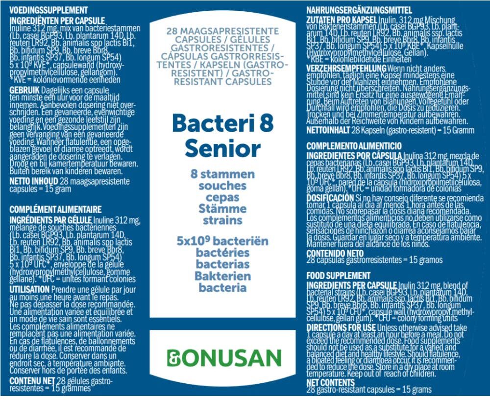 Bonusan Bacteri 8 Senior 28caps