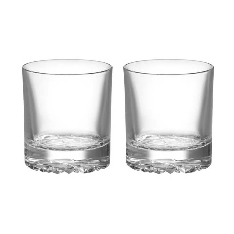Orrefors Carat Double Old Fashioned Glas 2-pack Helder 28 cl