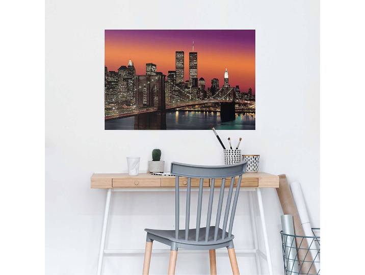 Poster New York Papier Orange 61 x 92 x 0cm