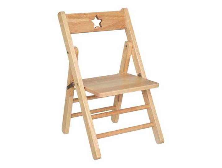 Atmosphera - Kinderklappstuhl - Gummibaumholz - Beige