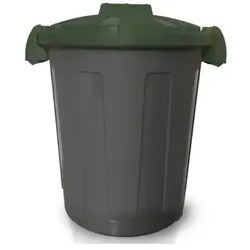 Mülltonne Orgavente Plastic second life grau-grün 25 L aus Polypropylen