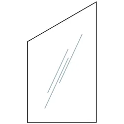 T&J  RUDE-Serie  Systemglas  Ecke  B1030  x  H1740/870  x  T8  mm