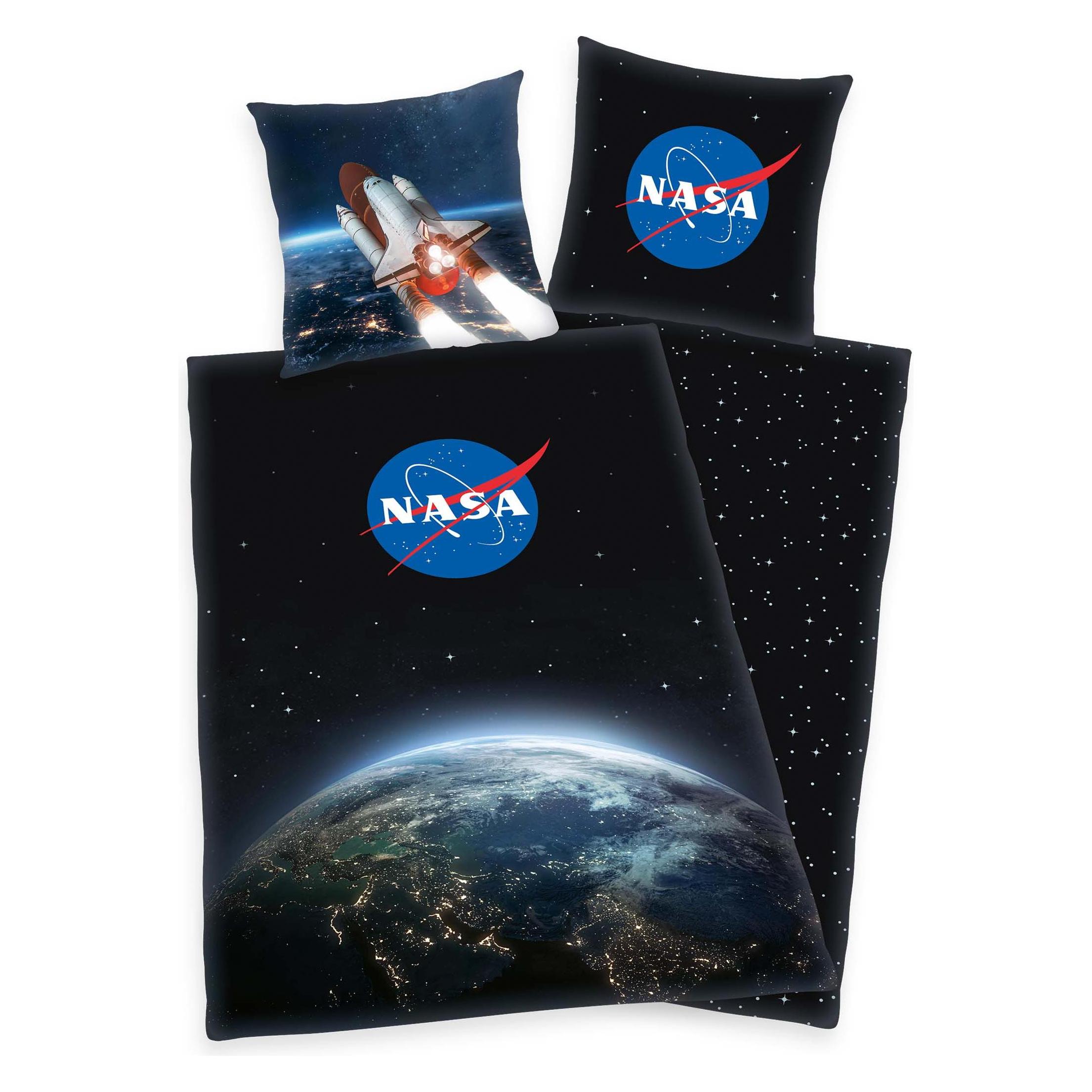 Herding NASA Bettwäsche (140 x 200 cm, 70 x 90 cm) (B0BBG6S4K1)
