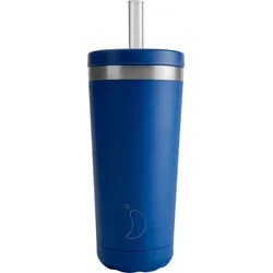Original Isolierbecher mit Strohhalm, 500 ml, blau