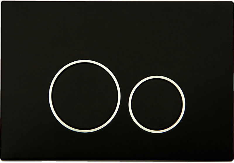 Dynamic Way bedieningsplaat Circle mat zwart