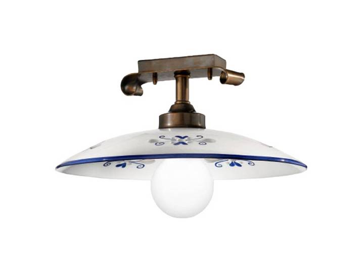 Cremasco Deckenlampe BASSANO, dimmbar, bronze / altmessing, für Wohn- / Esszimmer, Messing, Landhaus / Rustikal, Deckenlampe