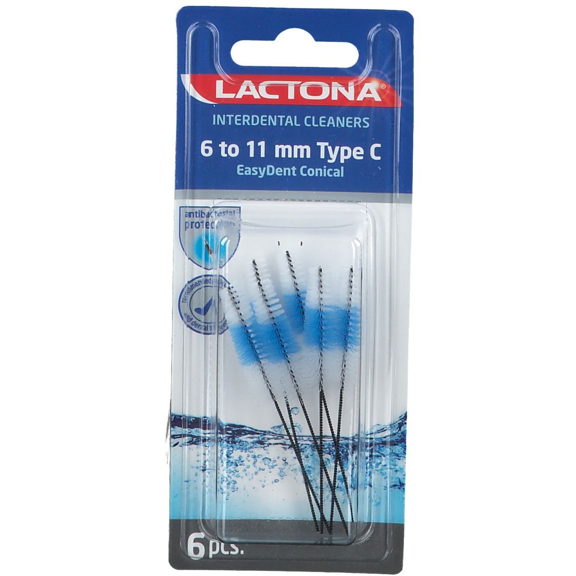 Lactona Easy Dent Combi-cleaner Type C 6 St Zahnbürste