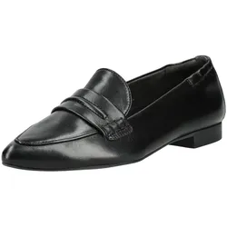 Slipper PAUL GREEN "Paul Green Ballerinas Glattleder", Damen, Gr. 40, schwarz, Glattleder, Schuhe Slipper