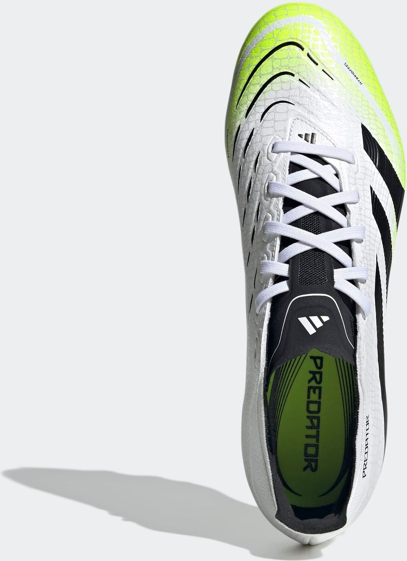Fussballschuh ADIDAS PERFORMANCE "PREDATOR LEAGUE MULTI-GROUND", Gr. 46, bunt (cloud weiß, core schwarz, lucid lemon), Synthetik, Schuhe Fussballschuh, geeignet für Rasen- und Kunstrasenplätze cloud weiß, core schwarz, lucid lemon 46