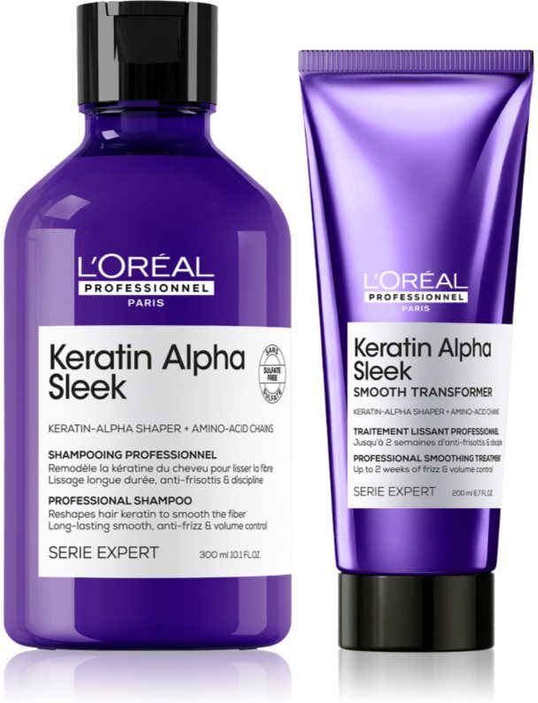 L’Oréal Professionnel Serie Expert Keratin Alpha Sleek zestaw do wygładzania włosów