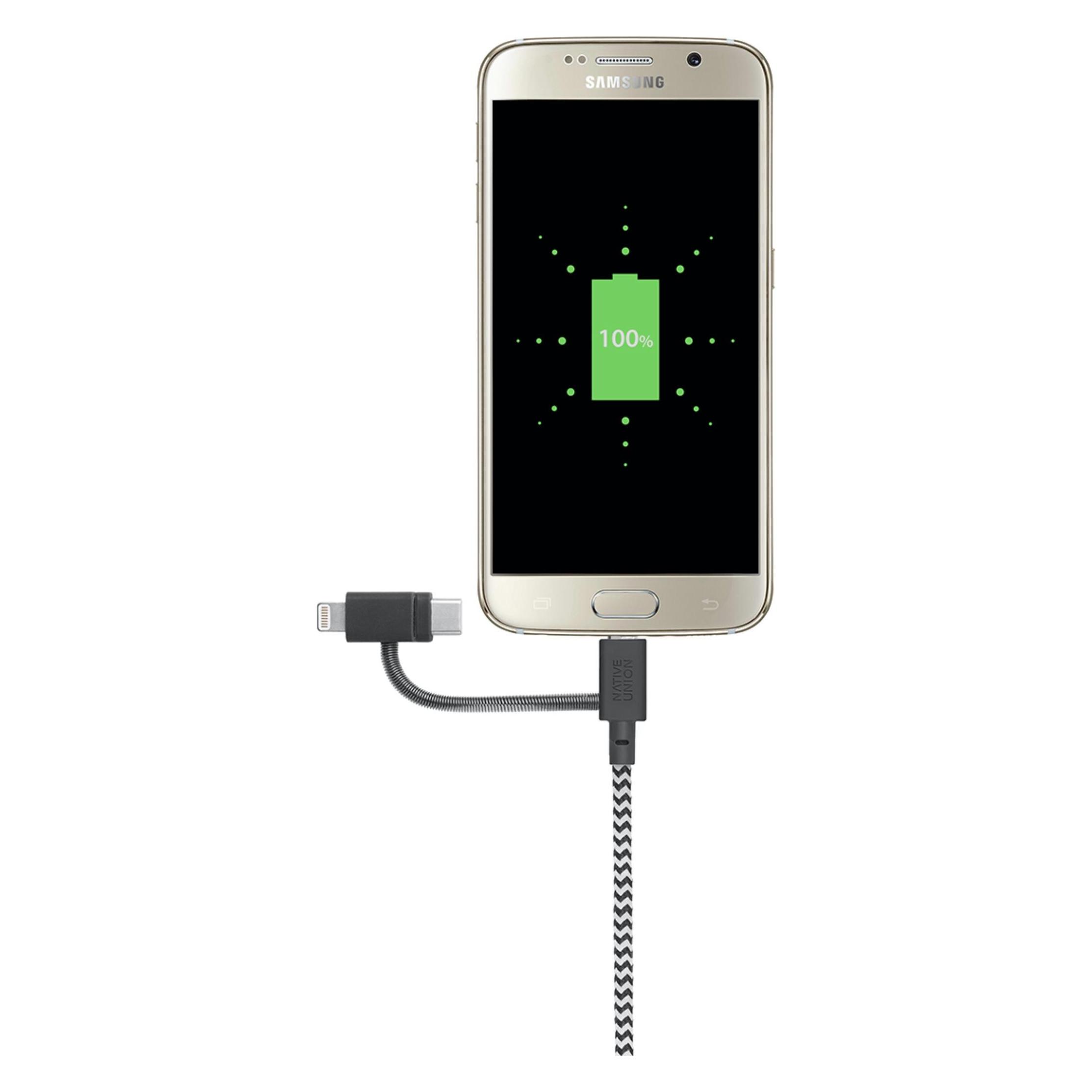 Native Union Belt Universal (2 m, USB 3.2 Gen 2) (BELT-ULC-ZEB-NP)