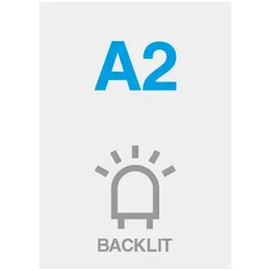Premium Backlit PP Folie 200g/m2, Satin Oberfläche, A2 (420x594mm)