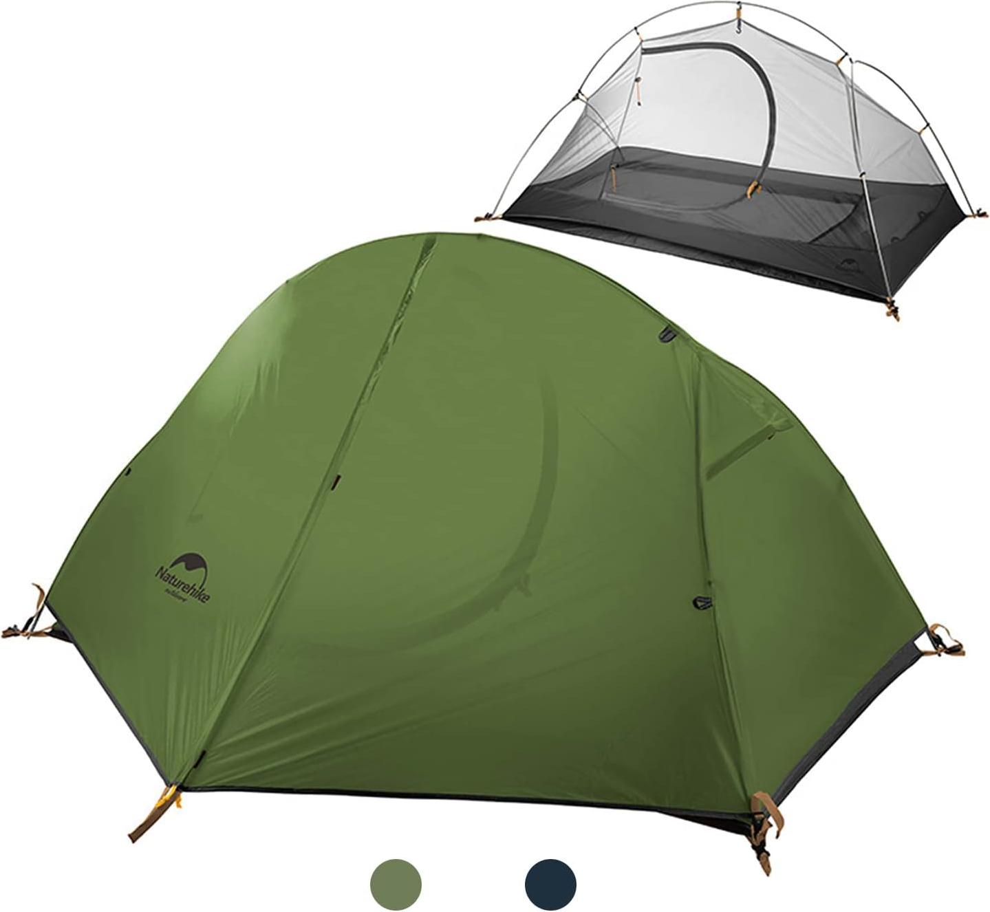 Famanu Backpacking Zelt für 1 Person - Wasserfest und UV-beständig - 4 Jahreszeiten - Einfache Montage