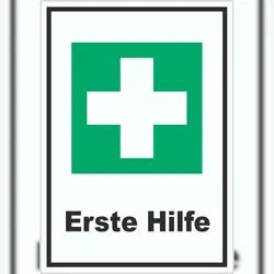 HB-Druck Erste Hilfe Aufkleber A1 (594x841mm)