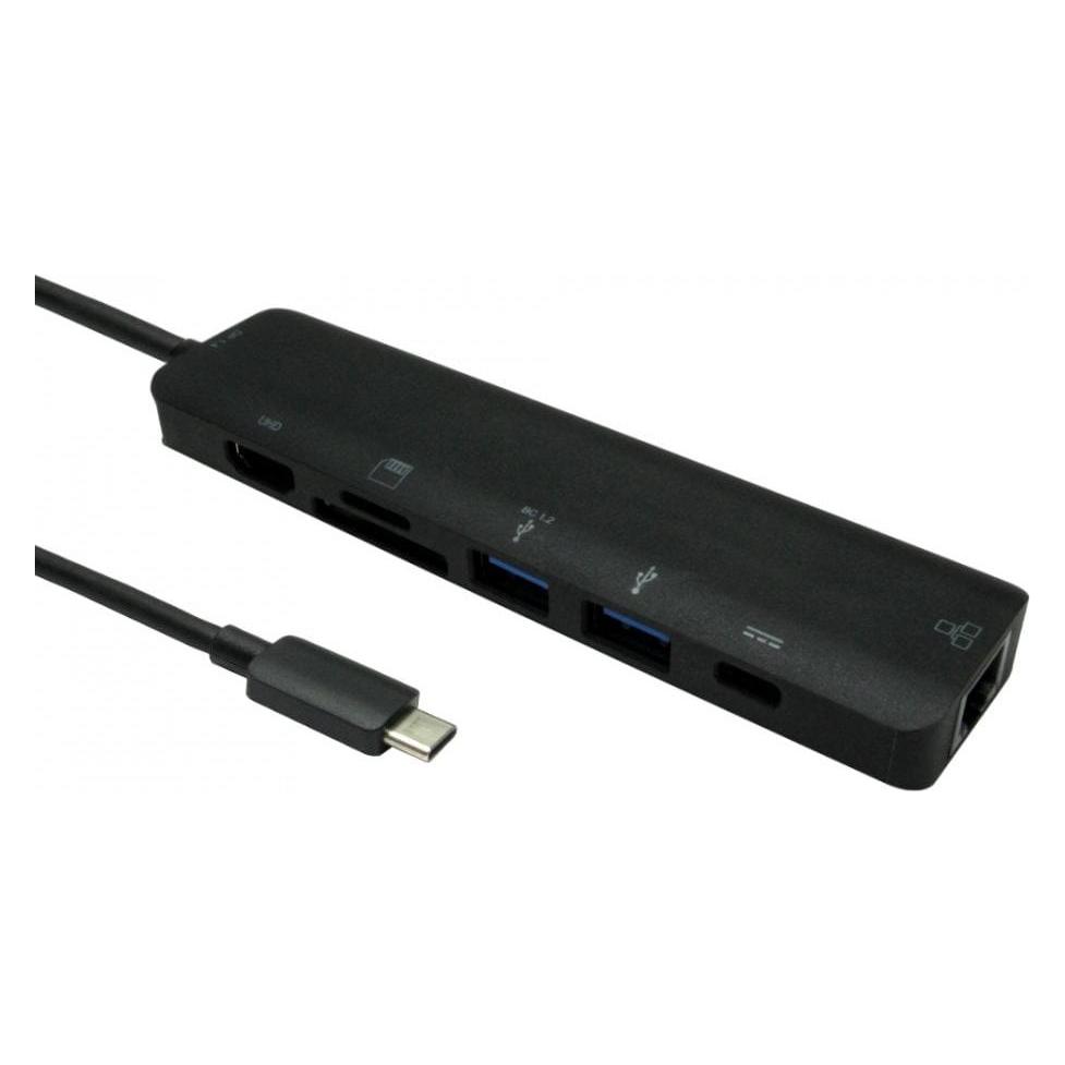 Cables Direct CDL USB C 7-in-1 Adapter (USB-C, 7 Ports) (NLUSB3C-7PHUB)