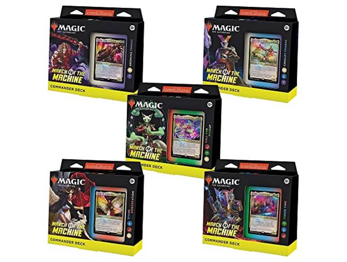 Magic: The Gathering March of the Machine Commander Deck Bundle – Includes all 5 Decks