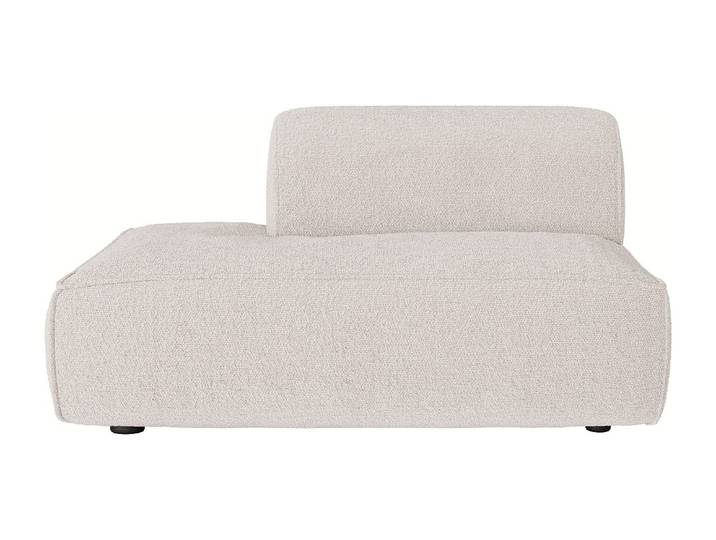 Linke Recamiere aus Chenille-Gewebe in Beige CAMILIO von Maison Céphy