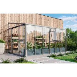 Vitavia Anlehn-Gewächshaus "Helena 10200 Premium",anthrazit,10,2 m2