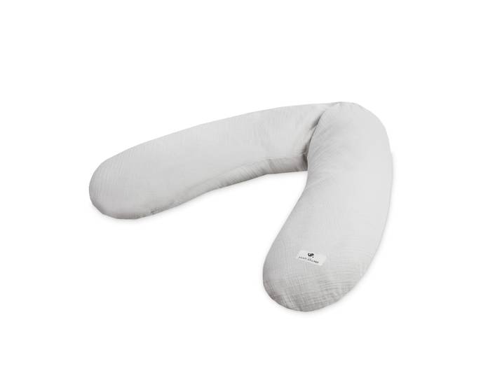 Stillkissen JULIUS ZÖLLNER grau , grau, B:25cm H:15cm L:190cm, Baumwolle, Funktionskissen, Stillkissen