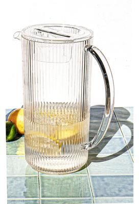 Abode Homewares Mesa Acrylic Drinking Pitcher with Lid - Clear - 111 oz