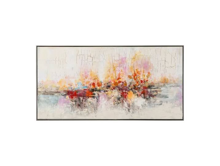 Bild mit Rahmen Arte-Frame, Alldecor, beige/rot/gelb