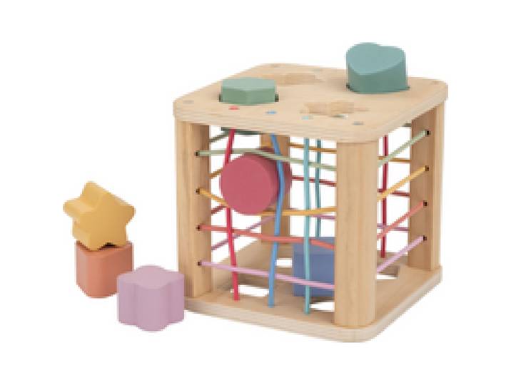 LUPILU® Jouet en bois Montessori bébé (sans support pour bobines de fil)