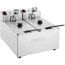 Buffalo Zwei Behälter Zwei Korb 2x3Ltr Aufsatzfritteuse 2x2kW