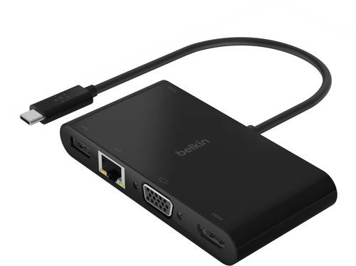 Belkin USB 2.0 Adapter [1x USB-C - 5x HDMI, RJ45, USB 3.0, USB-C, VGA]