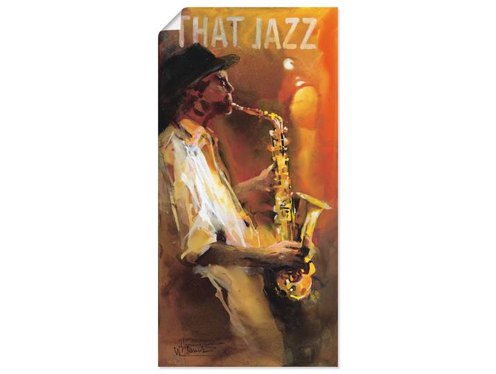 Poster ARTLAND Jazz , braun (farbe bild(er): braun), B:75cm H:150cm, Bilder, Poster, ohne Rahmen