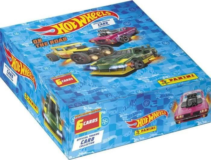 Panini Hot Wheels TC Sticker Box met 144 stickers en 1 limited edition card
