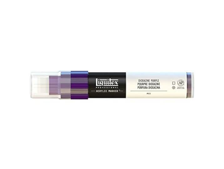 Liquitex 4610186 Professional Paint Acryl - Marker acrylverf, lichtecht - Brede punt - 8-15mm, Dioxazine Purple