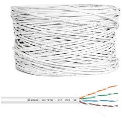 Vultech SC13002-305 Netzwerkkabel Weiss 305 m Cat5e U/UTP (U/UTP, CAT5e, 305 m), Netzwerkkabel