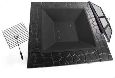 All Categories Goods Fire Pit BBQ Table For Patio & Garden Wood Burning Fireplace With Cooking Grate And Poker Fire Pit BBQ Table For Patio & Garden Wood Burning Fireplace With Cooking Grate And Poker