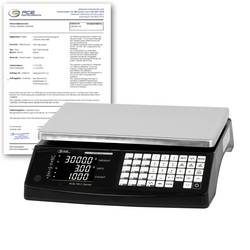 PCE Instruments PCE-TB 3C-ICA Zählwaage PCE-TB 3C-ICA kalibriert (ISO) Wägebereich (max.) 3000 g Ablesbarkeit 0.1 g akkubetrieben, batteriebetrieben,