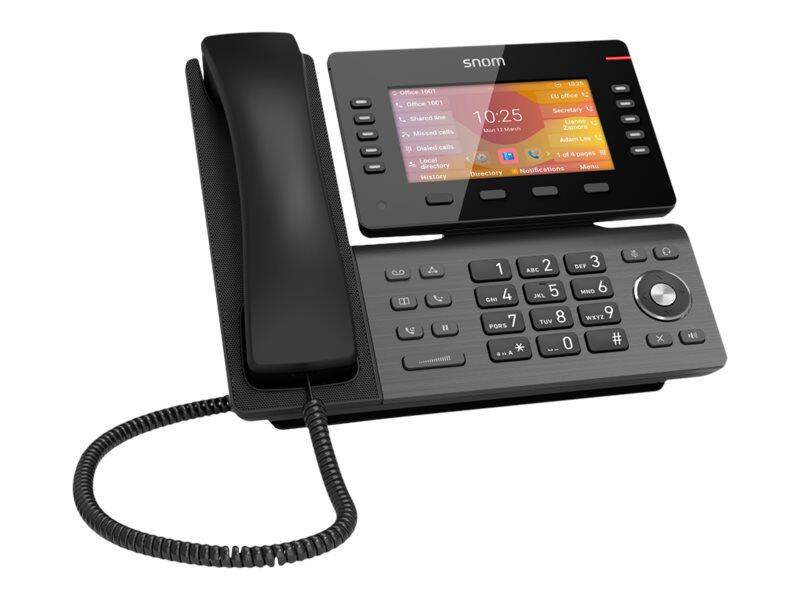 Snom D865 VoIP-Telefon mit Bluetooth-Schnittstelle und Rufnummernanzeige 4536