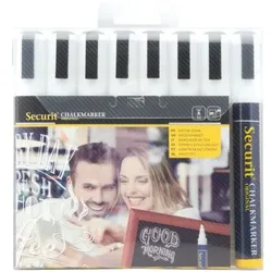 Securit 8er-Pack Kreidestifte »CHALKMARKERS« 2-6 mm weiß
