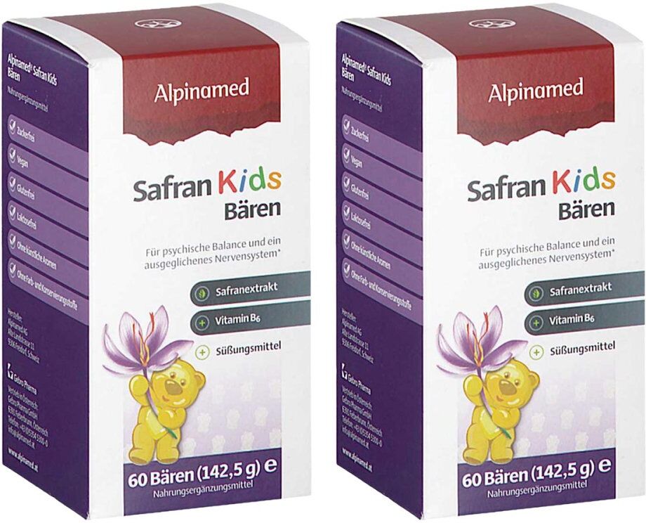 Alpinamed Safran Kids Bären 2x60stk
