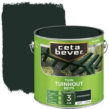 Cetabever Tuinhout Beits Dekkend Zijdeglans - Donkergroen
