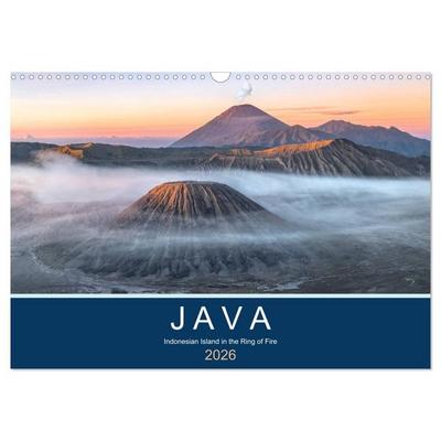 Java, Indonesian Island in the Ring of Fire (Wall Calendar 2026 DIN A3 landscape), CALVENDO 12 Month Wall Calendar