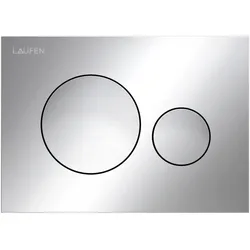 LAUFEN INEO Betätigungsplatte Moon, für WC-Element, Zweimengenbetätigung, H9001140040001, Farbe: Chrom