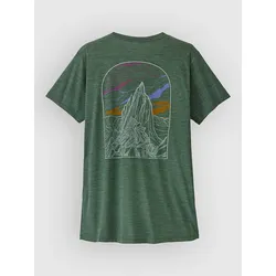 Patagonia Cap Cool Daily - Cloud Crag T-Shirt canopy grn / lt cpy grn xdy Gr. M